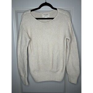 Filson Lake Quinault Crewneck Peruvian Pima Cotton Sweater Size Small
